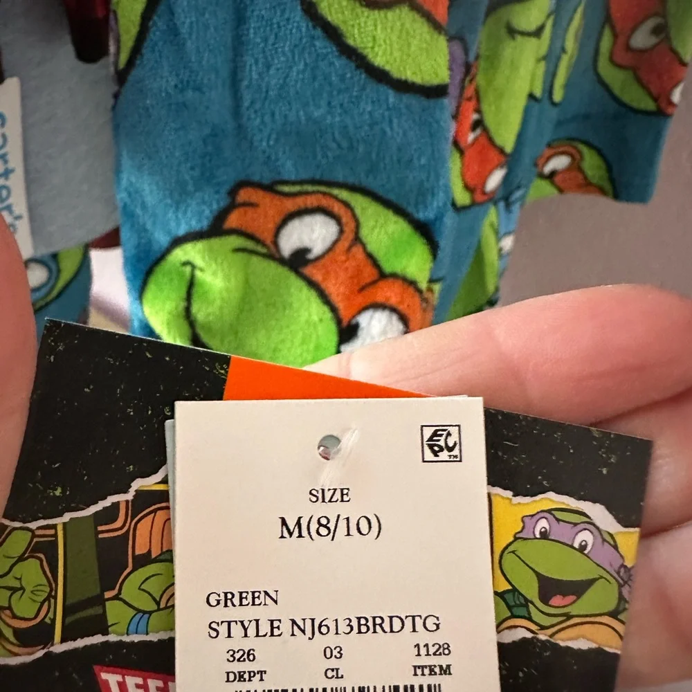 Kids ninja turtles robe- Green, Orange, Blue - Picture 6 of 6